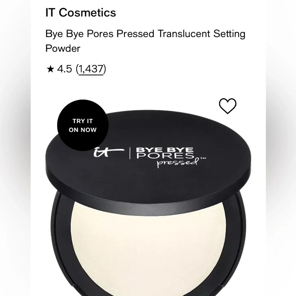 IT Cosmetics Bye Bye Pores Pressed Translucent Setting Powder